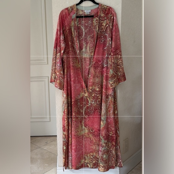 NATORI LUXURY zip caftan size L - Picture 1 of 10